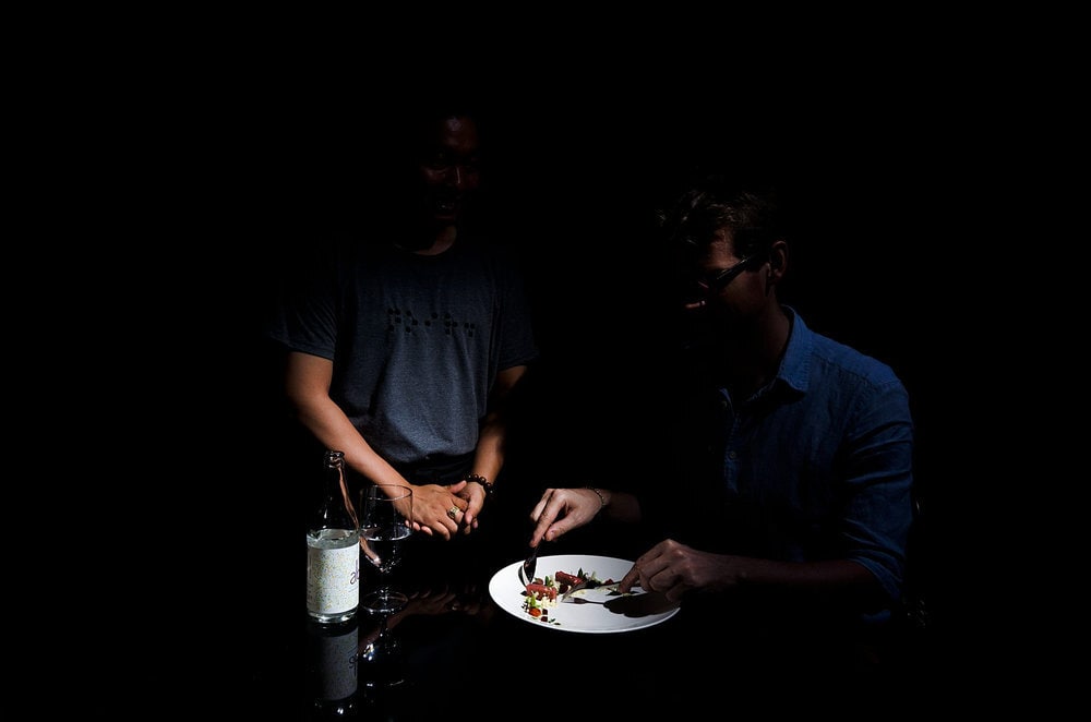 Eating in the dark clearly evokes all the senses